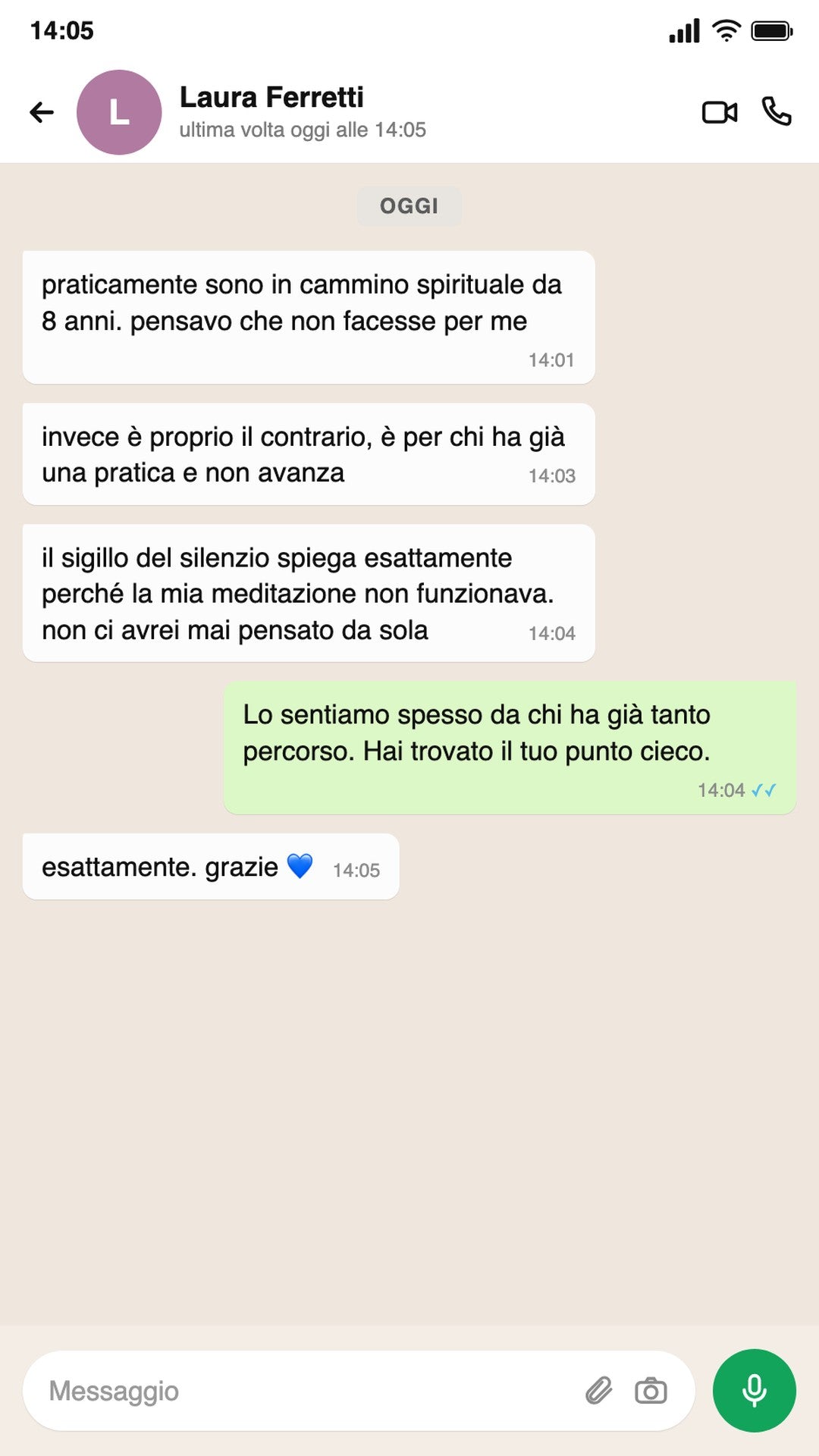 Testimonianza Laura
