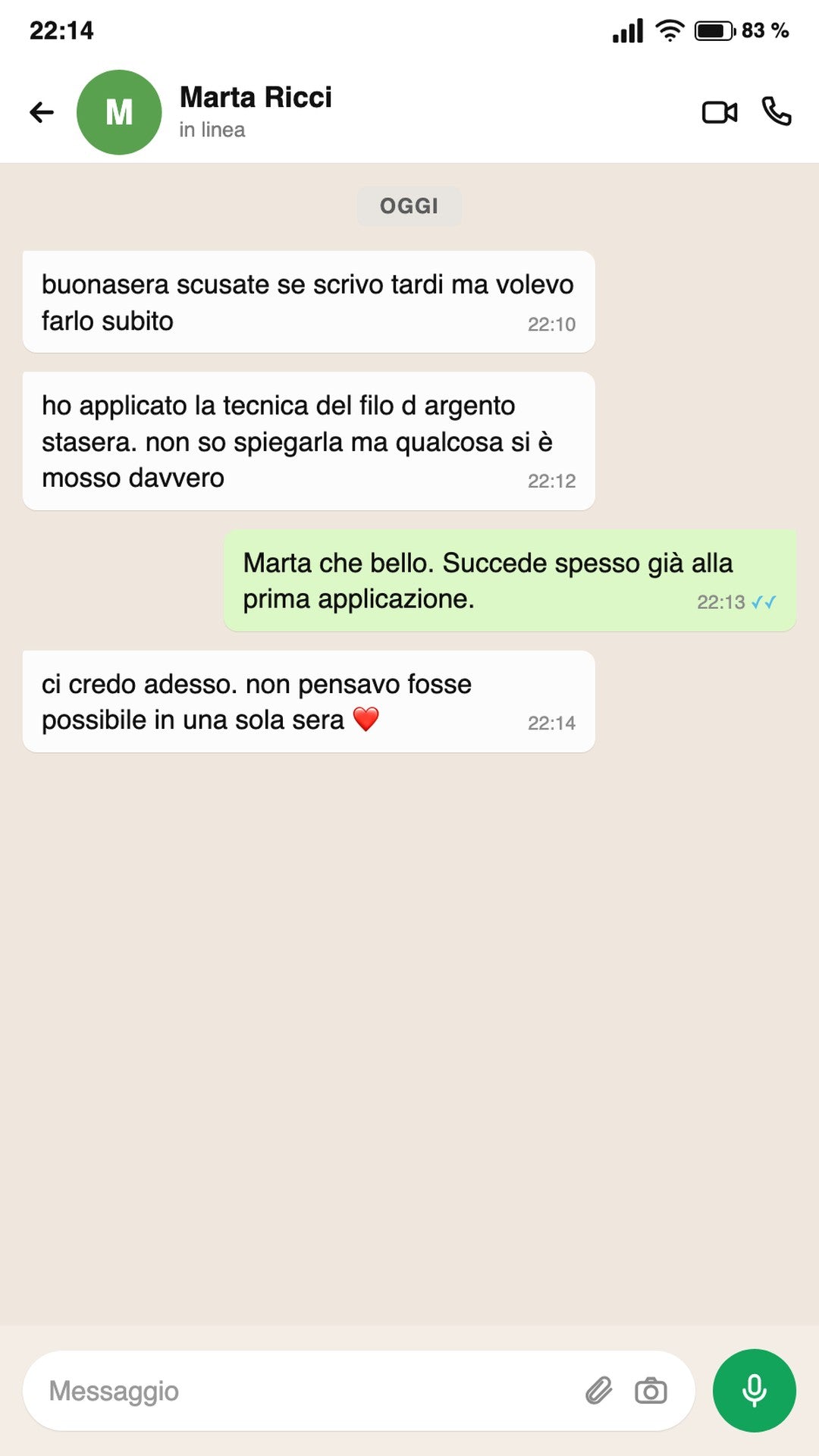 Testimonianza Marta