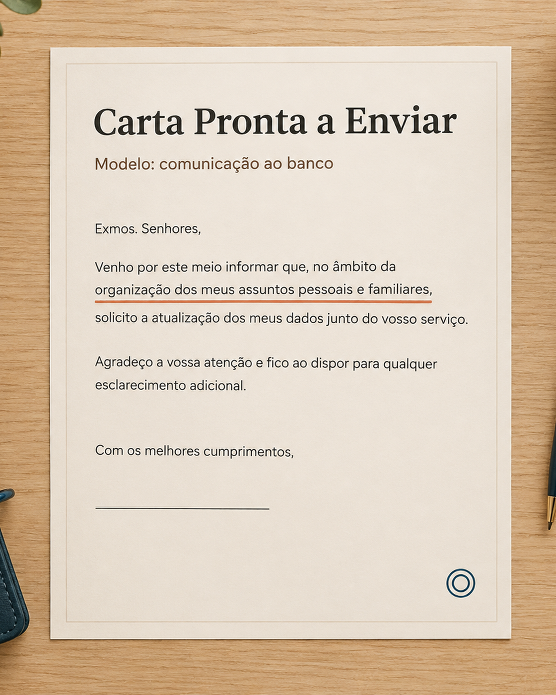 Carta pronta a enviar